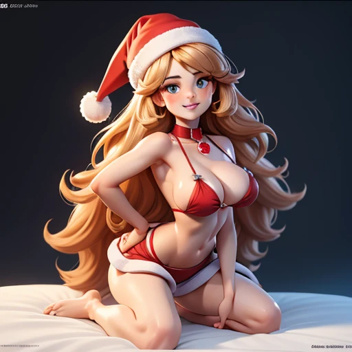 <lora:neg4all_bdsqlsz_V3.5:1>,  (rule34sfmgirl:0.9),(masterpiece, top quality, best quality, official art, beautiful and aesthetic:1.2),(1girl:0.3),extreme detailed,highest detailed ((ultra-detailed)),(highly detailed CG illustration),((an extremely delicate and beautiful)), full body, Full Body, Full View, , do_me_eyes,  no background,  black background, white background, athletic, detailed hair, (photorealistic), realistic face, detailed mouth, detailed eyes_and_face, beautiful face, detailed eyes, skin pores, perfect body , (photorealistic), full body shot,Female, , , 
adult, standing in a bedroom in front of a 4 poster bed, full, view, full body, Smiling at viewer, do_me_eyes, very long blond hair, fluffy pubic hair,  , dark , Female, collie,  tail, animal ears, animal , , collar,
 <lyco:SantasHelper:1.0> sshelper, santa hat, white fur trimmed red , short red skirt, wide red ribbon bow about her waist