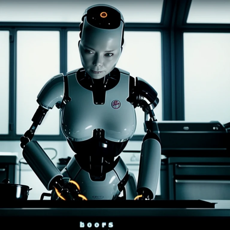 Robots_-_Bjorks_All_Is_Full_of_Love, a robot cooking in a kitchen, highly detailed, photography, ultra sharp, film, professional, 64k  <lora:add_detail:1>   <lora:Robots_-_Bjorks_All_Is_Full_of_Love:0.6>