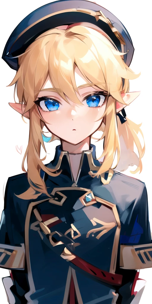 (masterpiece), (best quality),
detailed face, 1boy, solo,
royallink, male_focus, hat, blonde_hair, blue_eyes, uniform, looking_at_viewer, <lora:Link_Royal_Guard_Armor_Set_LoRA:0.8>