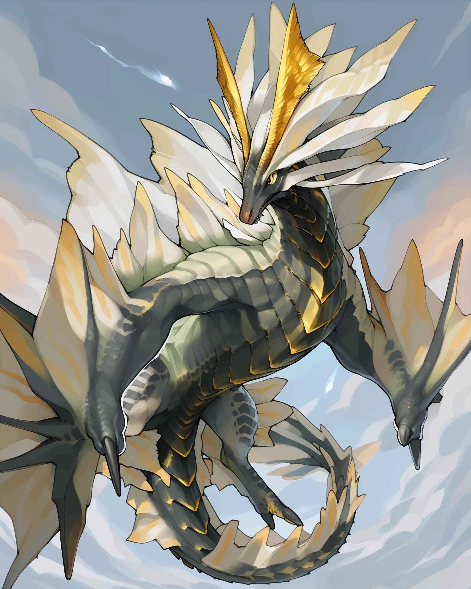 <lora:MH_Amatsu_a4_1_VPred:1>,
character portrait of a,feral,amatsu,solo,hi res,
detailed background,outdoors,by kame 3,(three-quarter view),yellow eyes,floating,