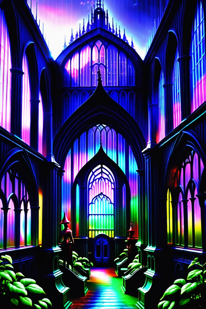 photograph, fantasy, fantasy, greenhouse in a far future,great scifi subterranean megacity outside of the multiverse, masterpiece<lora:EnvyBetterHiresFixXL01:0:hr=1><lora:EnvyRainbowGothicXL01:1>