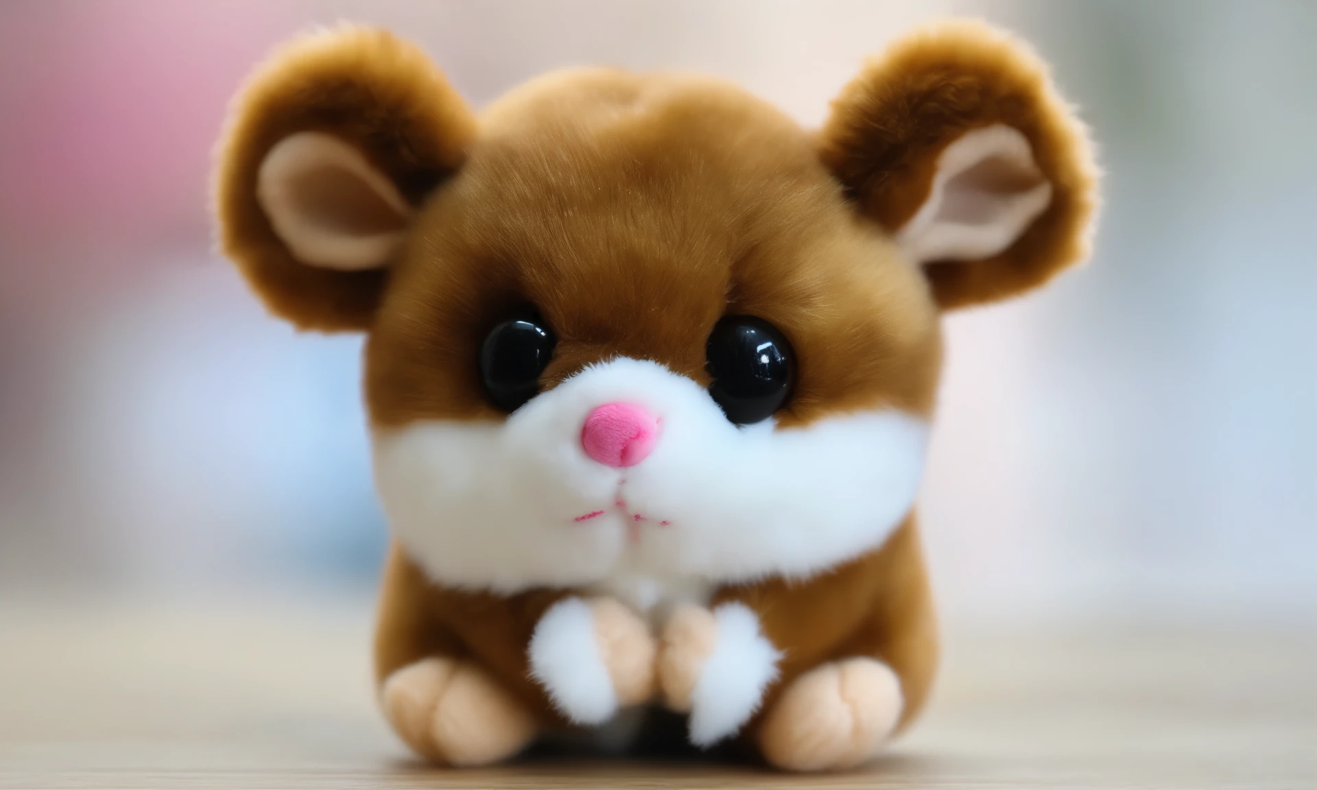 <lora:plushstuffedcd_xl-000006:0.8>,a (plushstuffedcd_xl,plush stuffed toy:1.2) rat,brown theme,standing on a table,chinese zodiac,solo,in office,long-focus,tilt-shift,miniature,cute and lovely,still life,from front,looking at viewer,no humans, emotional,harmonious,high budget,moody,epic,gorgeous,perfect lighting,realistic,photorealistic,photographic,photo (medium),real,moody lighting,volumetric lighting,reality ray tracing,8K,HDR,UHD,masterpiece,best quality,highly detailed,high resolution,finely detail,extremely detailed,ultra detailed,wallpaper