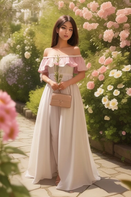 < <lora:彩ç»:0.61> <lora:å°ç¾äºº-000008:0.3>the best beauty,face focus,out off shoulder, sundrees,outdoors, many flower, full body,