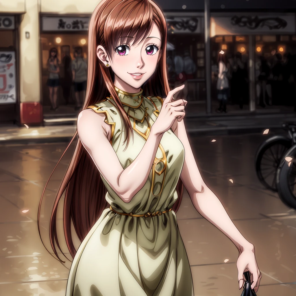 <lora:PalmSugao001:0.7>,<lora:add_detail:1>,solo,looking at viewer,smile,parted lips,
PalmSugao,1girl,long hair,brown hair,
sleeveless dresses,
