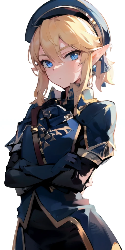 (masterpiece), (best quality),
detailed face, 1boy, solo,
royallink, male_focus, hat, blonde_hair, blue_eyes, uniform, looking_at_viewer, <lora:Link_Royal_Guard_Armor_Set_LoRA:0.8>