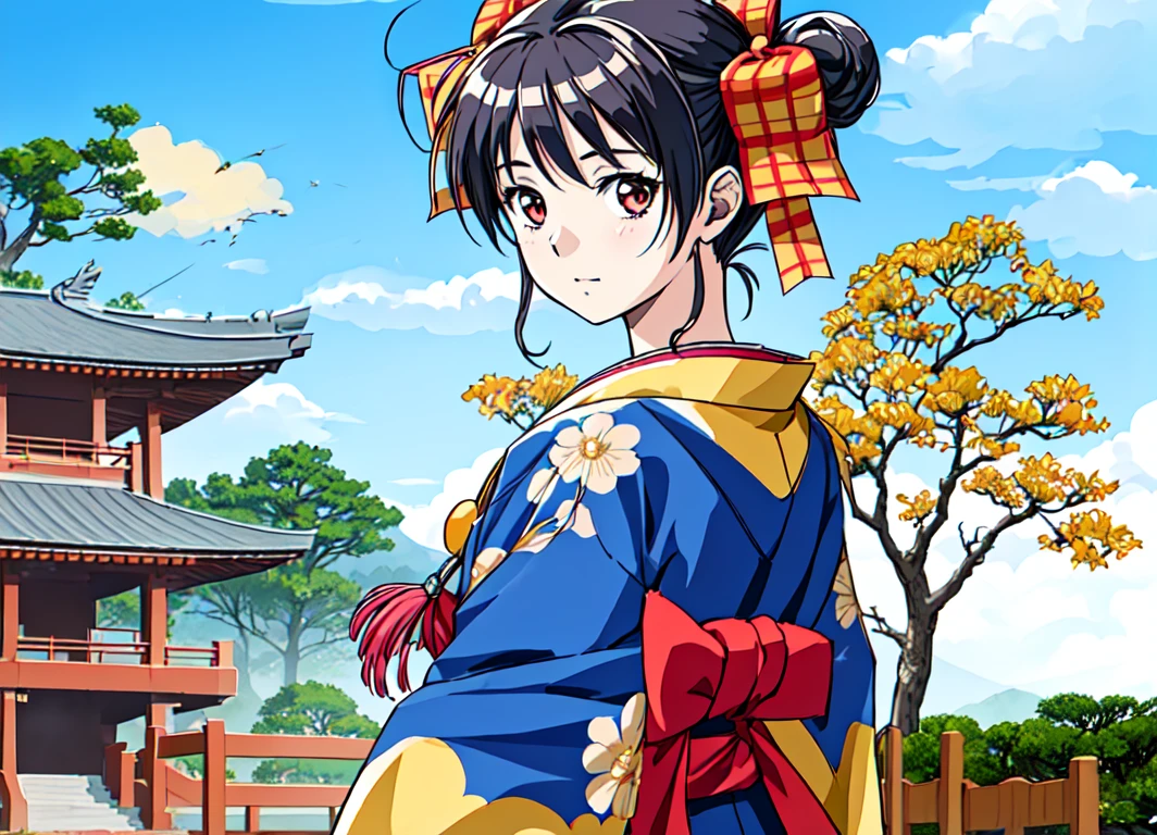 <lora:narusawa:0.8>,narusawa,1girl,masterpiece,best quality,super fine illustration,happy_new_year,japanese garden,japanese_clothes,:d,