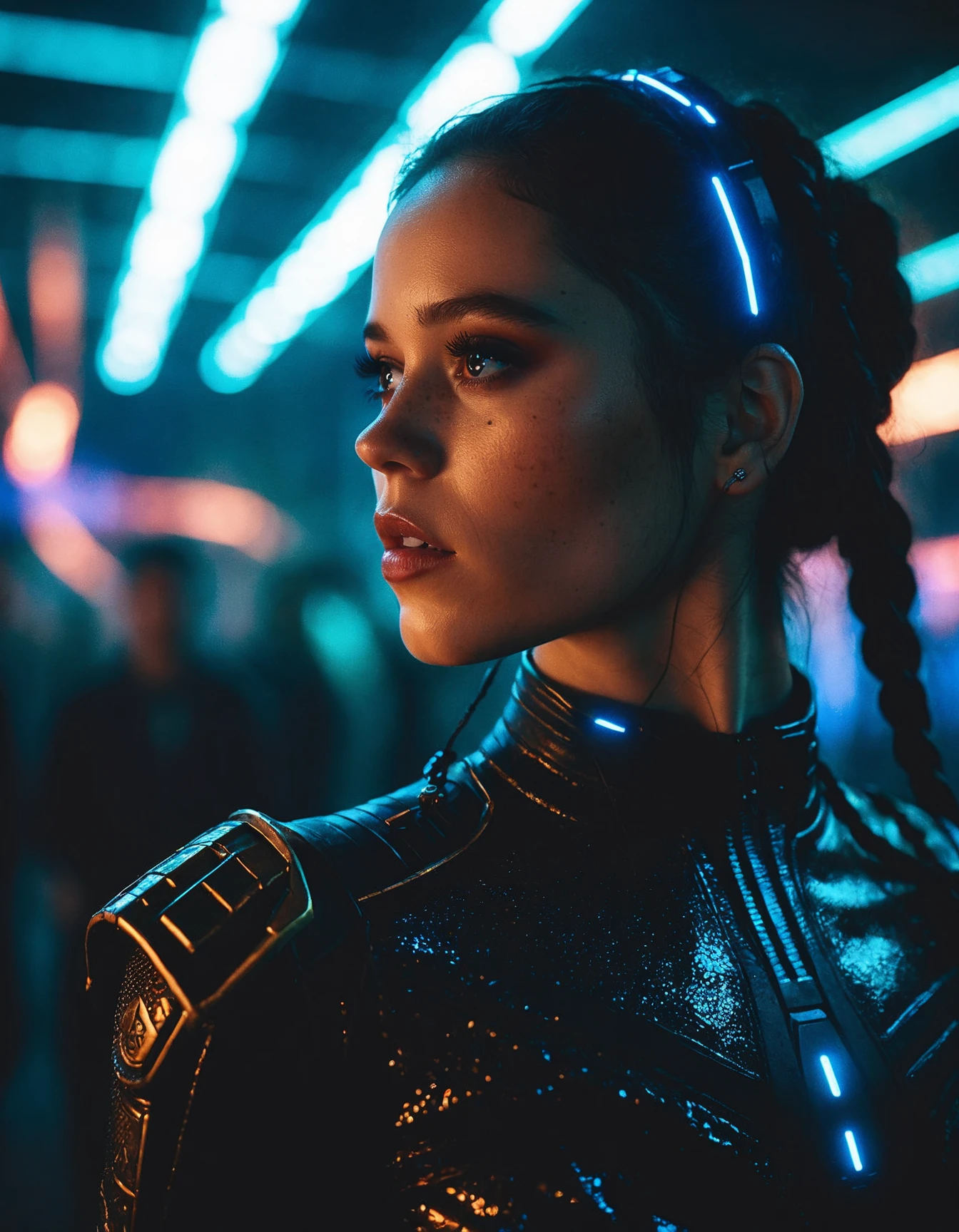 cinematic photo a ((ohwx woman)) by nikolay makovsky : 10, 4k resolution; detailed film still promotional image ektachrome photograph wide angle lens ; low contrast dramatic lighting unreal engine 5 cinematic color grading composition and effects makeup design trending on artstation oct <lora:ortega_dh128_v1-step00009000:1> . 35mm photograph, film, bokeh, professional, 4k, highly detailed