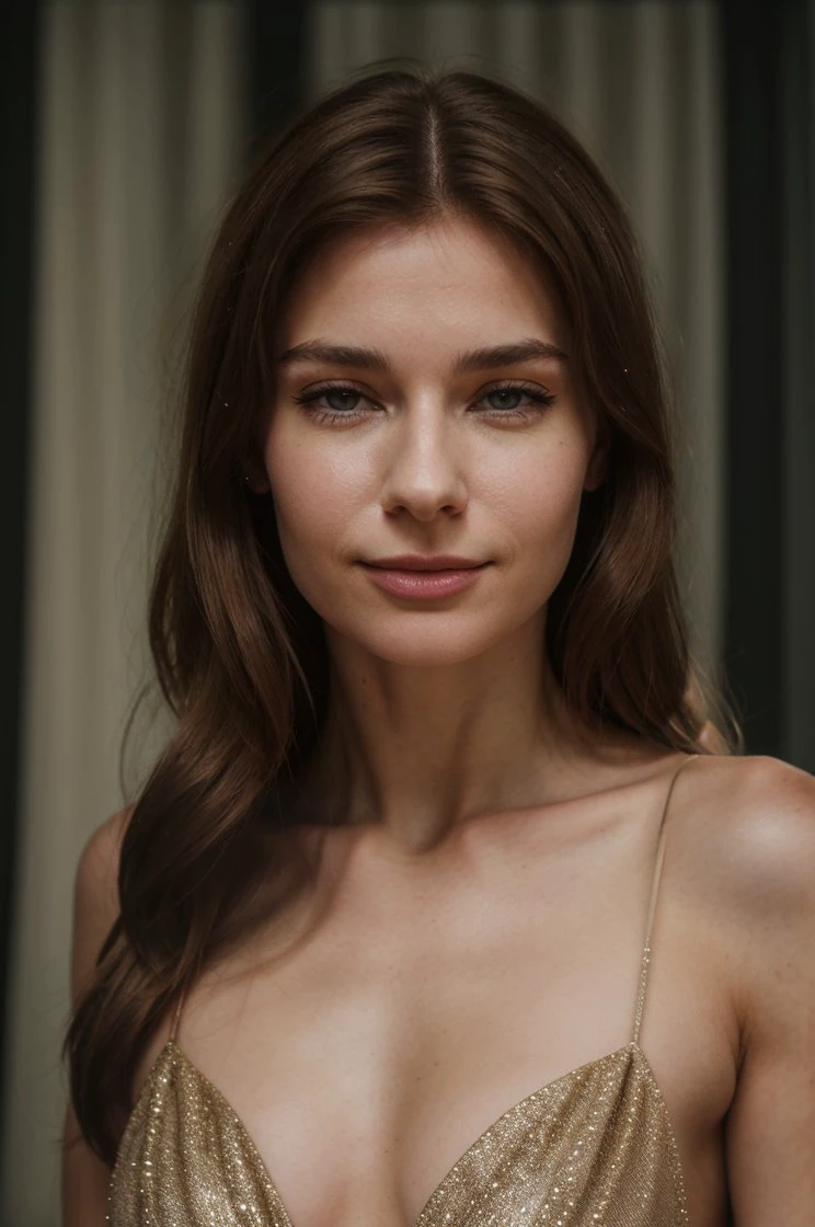 cinematic film still portrait photo of Anna_Ralphs, sensual smile, glitter mini dress, light brown hair, ((looking at viewer:1.1)), <lora:backlight_slider_v10:1>, <lora:epiCRealismHelper:1> <lora:skin_tone_slider_v1:-1>, 8K, 16k, uhd, dslr, best quality, high quality, realistic, photo-realistic, ultra-detailed, <lora:weight_slider_v2:-0.7> <lora:Anna_Ralphs:0.8> . shallow depth of field, vignette, highly detailed, high budget, bokeh, cinemascope, moody, epic, gorgeous, film grain, grainy