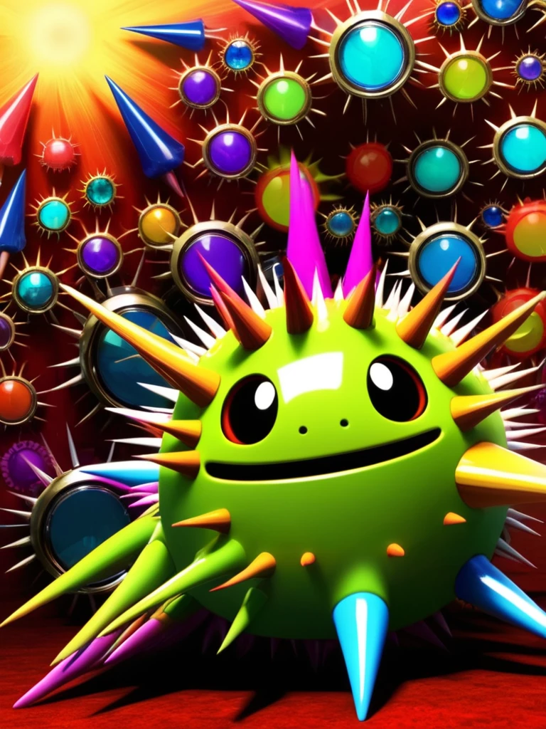 meahophontron of ral-spikes <lora:ral-spikes-sdxl:0.23> ral-spikes background