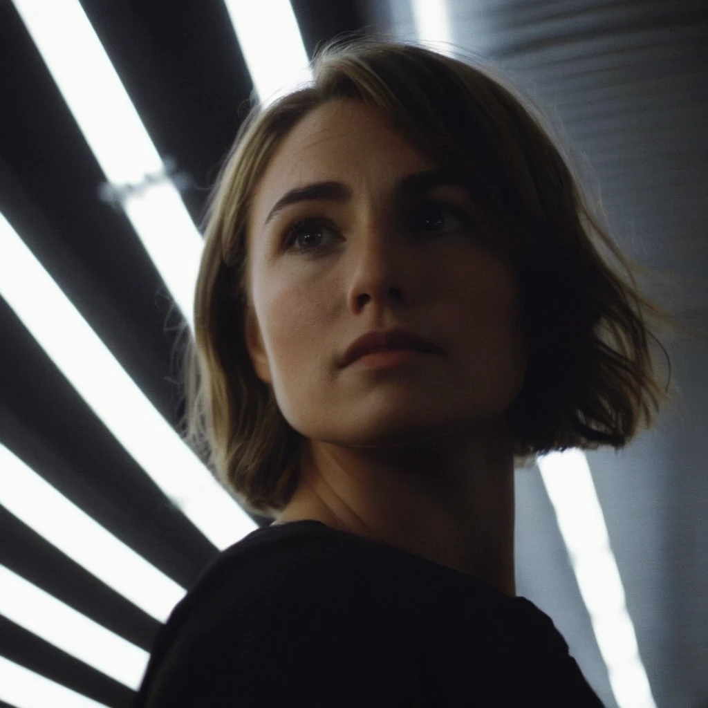 cinematic film still of Cinematic, Grainy:1, Detailed, Sharp Image, of <lora:Kodak Motion Picture Film Style3:1>
An Oscar winning low angle movie for Best Cinematography a silhouette woman standing in a tunnel of lights at night Kodak Motion Picture Film Style, shallow depth of field, vignette, highly detailed, high budget, bokeh, cinemascope, moody, epic, gorgeous, film grain, grainy