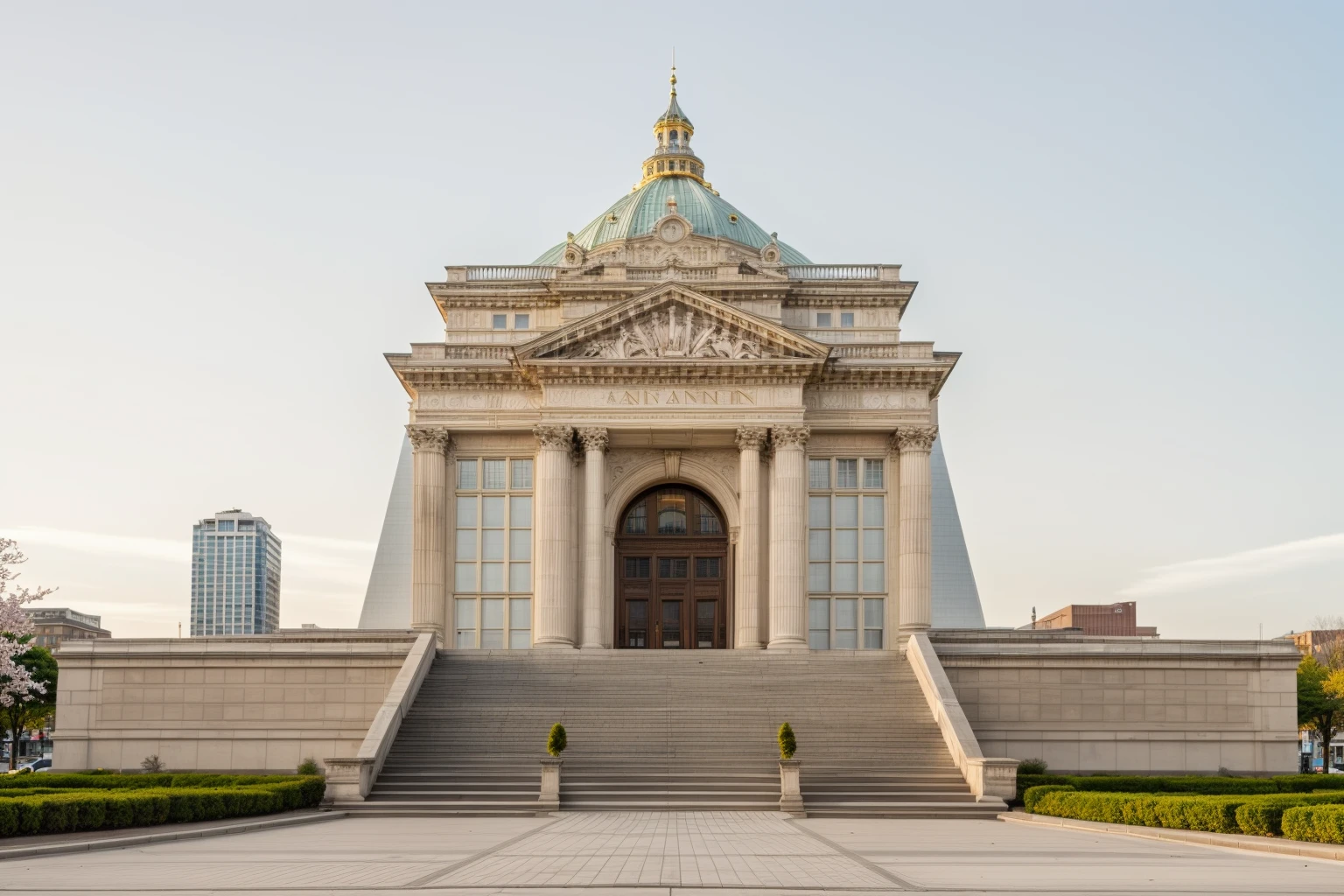 <lora:JJsNeoClassic_Building:.5>,masterpiece, best quality, scenery, outdoors, (Neo Classic Building), building, tree, sky, real world location, grass, bush, flower, city, water, lawn, sidewalk,,sakura, dawn, day,building facade,car ,
RAW photo, subject, 8k uhd, dslr, soft lighting, high quality, film grain, Fujifilm XT3 ,