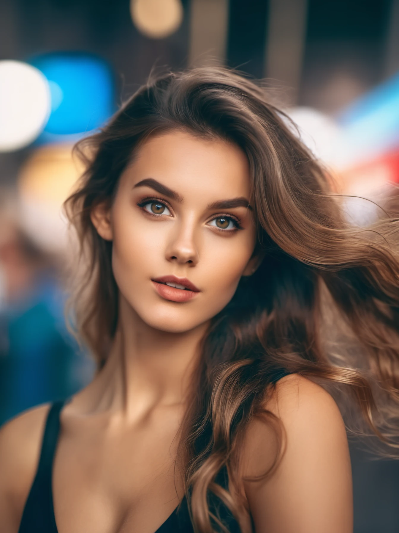 photo, closeup portrait, 8k dslr, ,
nicola_cavanis woman, long wavy hair, makeup,
<lora:nicola_cavanis_lora_sdxl_v1:0.75>, film grain and (medium full shot:1.2) and 8K HD RAW photo,
volumetrics dtx, (film grain, blurry background, depth of field, motion blur)