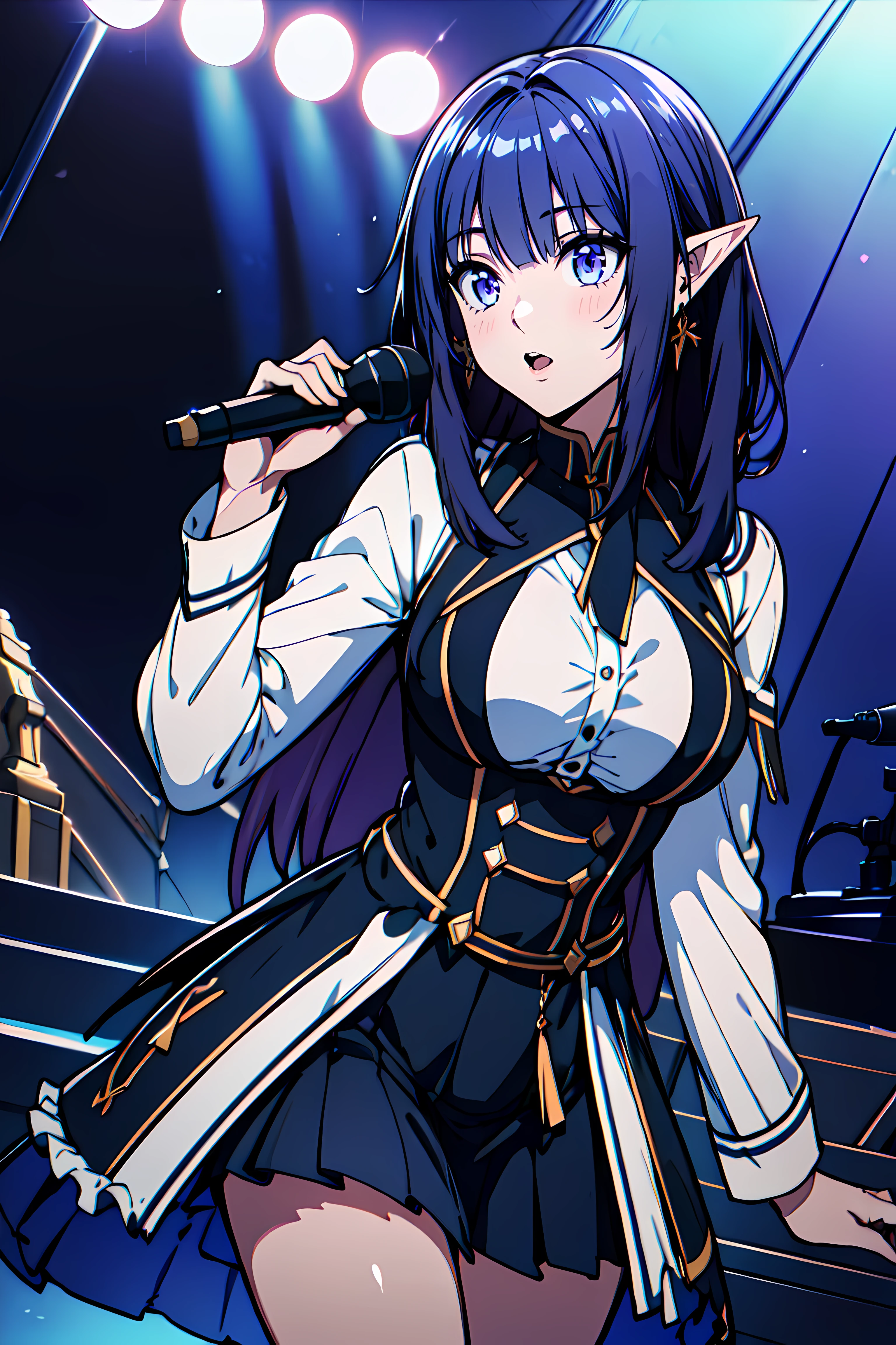 masterpiece,best quality, unreal engine, ultra res, extremely detailed,
1girl, large breasts, waist, slender,( muscular:0.6)
<lora:hews style by goofy ai:0.4>
<lora:anmnr01:0.2>
<lora:Round_Breasts_V7:0.>ROUND BREASTS, MEDIUM BREASTS
<lora:Character_ort_eta_eminence_v0.2:0.8>
eta_eminence,
<lora:Anastasiacos_V1:0.5>
pointy ear, short ear,
cdy, hair ornaments, floral oranments, dress, frills, skirt,
stage, microphone, singing, spotlight,