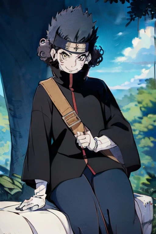 (masterpiece:1.4),high quality,high definition,sharp focus,detailed clothes,detailed body,detailed face,anime,best quality,4k,8k,absurd resolution,intricate detail,detailed hands,detailed eyes,animation,illustration,highly detailed,highres,extremely detailed,ETO_OCC,black hair,(curly hair:1.5),long hair,thick eyebrows,(plump),(curvy),(thick),(hazel eyes:1.3),(parted bangs:1.4),smiling,smug,ETO-OC,seductive smile,pureerosface_v1,prettify,OverallDetail,Illust-InstaFilter,hotify,edgQuality,Earth-QualityPos,BodyPositive,Best_QualityPos,1girl,breasts,skindentation,ah1,sitting,holding weapon,assault rifle,<lora:shayu_20240101015333:0.9>,