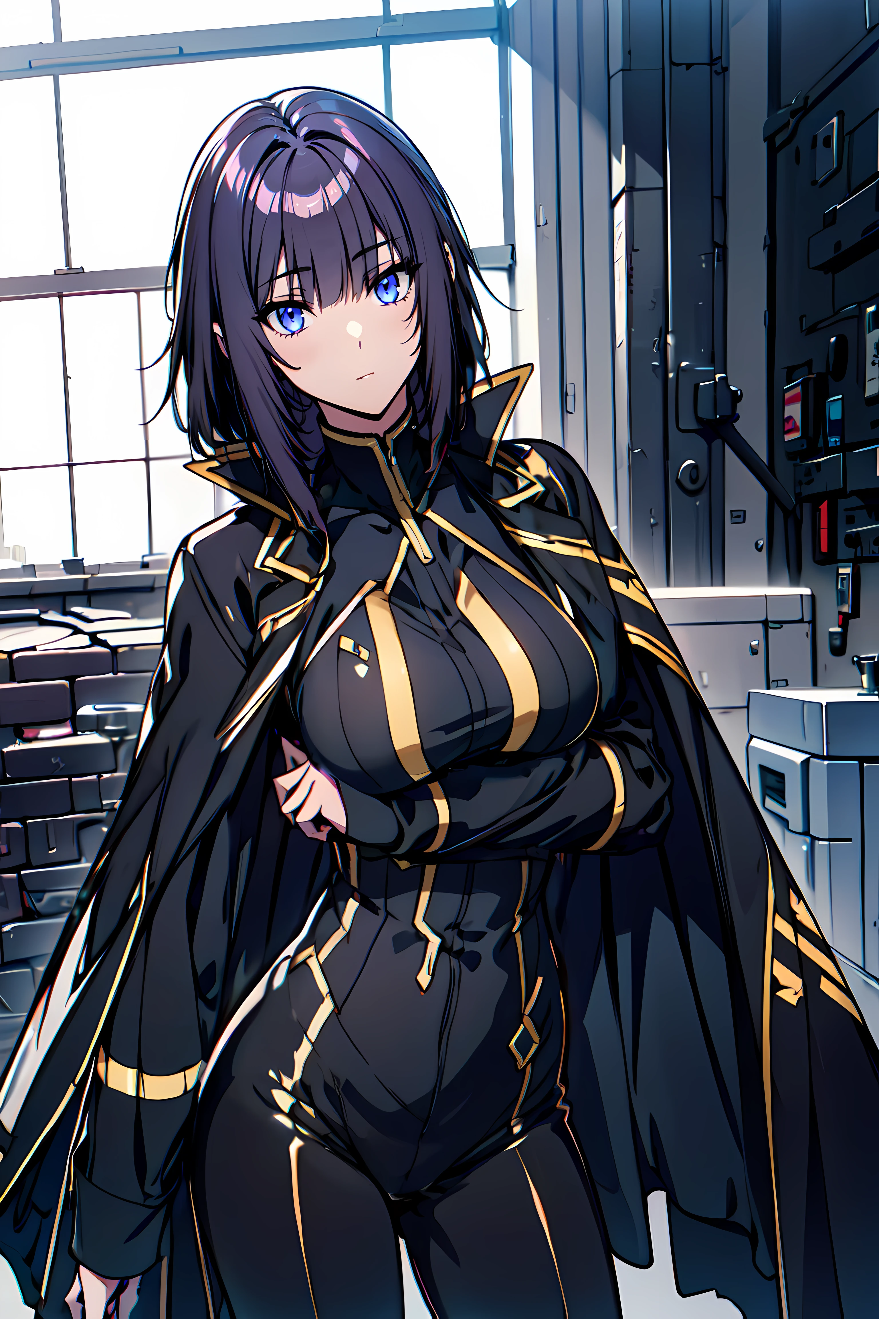 masterpiece,best quality, unreal engine, ultra res, extremely detailed,
1girl, large breasts, waist, slender,( muscular:0.6)
<lora:Style_hews_style:0.4>
<lora:Style_anmnr01AOM3A1:0.2>
<lora:Concept_Round_Breasts_V7:0.>ROUND BREASTS, MEDIUM BREASTS
<lora:Character_ort_eta_eminence_v0.2:0.8>
eta_eminence,
gold lined , black bodysuit, black jacket