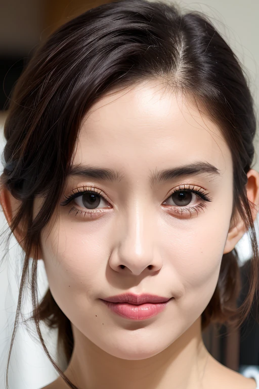 ãã¹ã¿ã¼ãã¼ã PHOTOREALISTIC REALISTIC,masterpiece,best quality,highres,ultra detailed,8k,1woman,portrait,looking at viewer,indoors,<lora:mengziyiAlexnsfw80:0.6>