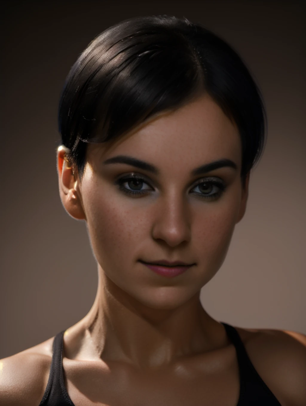 breathtaking <lora:EmmaV1:1> EmmaV1,breathtaking photography portrait, professional portrait, ultra detailed eyes, black background, rim light, rembrandt lightning, detailed skin, masterpiece, award-winning, professional, highly detailed