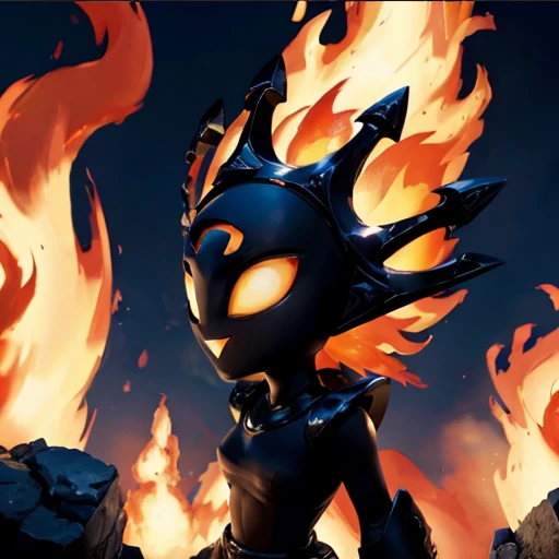 masterpiece, Highest Quality, Highest Resolution, perfect background, perfect perspective, sharp image, perfect details, perfect lighting, perfect shadows, Perfect lighting, Best background,
Smolderdash, fire,