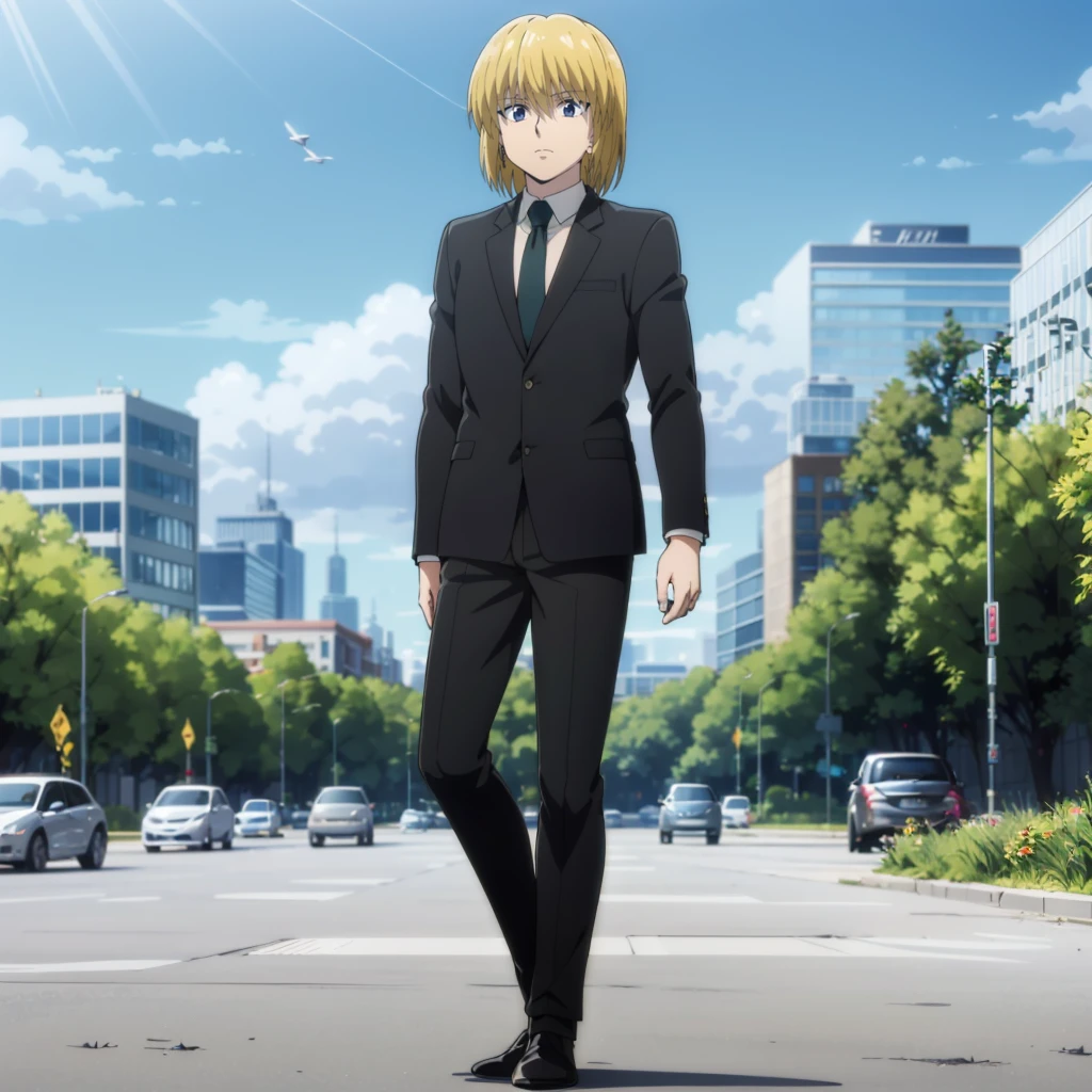 <lora:Kurapika004:0.7>,solo,
Kurapika,1girl,
black suit,
full body,