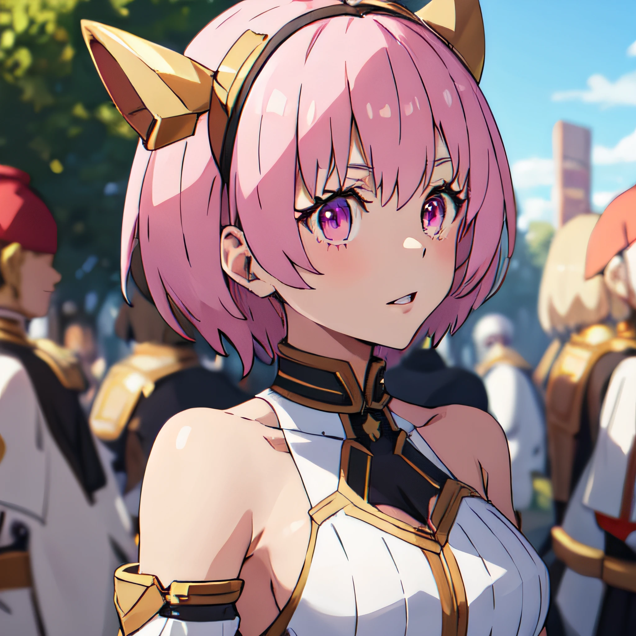 lorafy_inca_kasugatani, 1girl, masterpiece, best quality, <lora:lorafy_inca_kasugatani-04:0.7>, bare shoulders, detached sleeves
