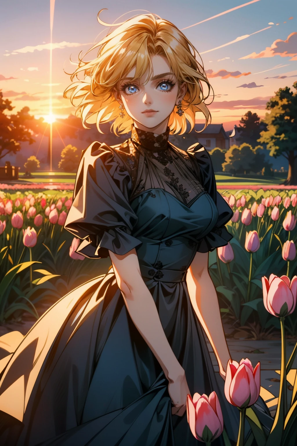 ((ultra detailed, masterpiece, best quality))
<lora:HVictoria:0.9>
HVictoria, 1girl, solo, blonde hair, blue eyes, walking in a serene Japanese park with cherry blossoms, yukata, and a hair ornament