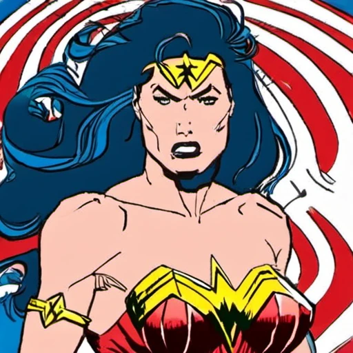 <lora:Sal_Buscema_Style_v2:1> wonder woman