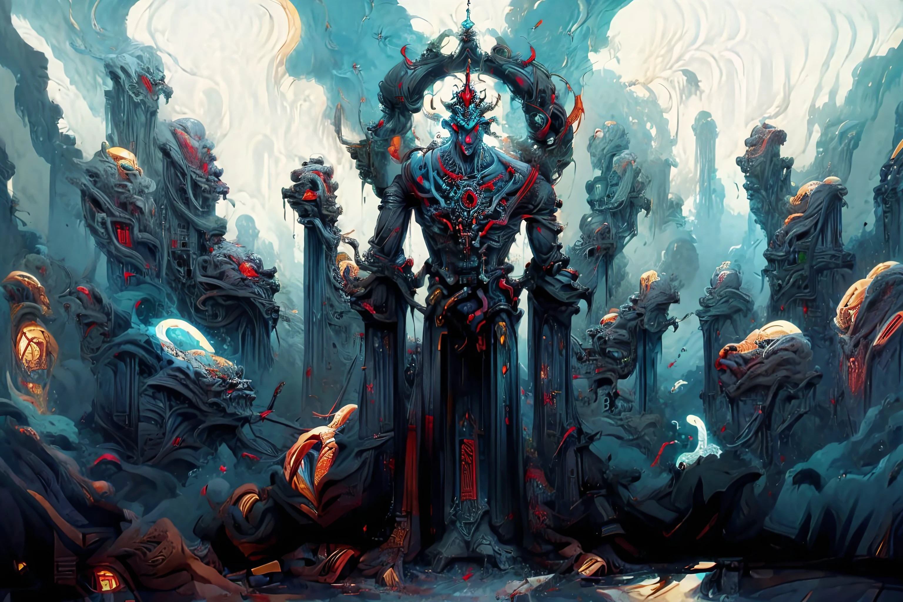 (best quality, masterpiece), the beast, apocalypse, 666, (no humans:1.9), <lora:BlobJourney:1.0>