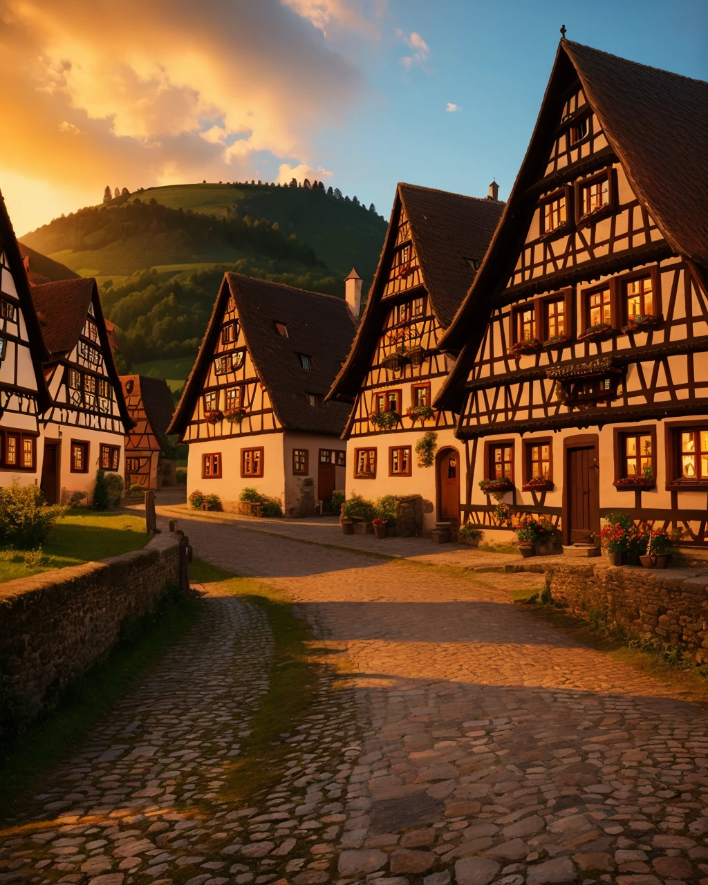 best quality,masterpiece,highly detailed,ultra-detailed, <lora:neg4all_bdsqlsz_V3.5:-1>,
(medieval Germany village:1.3), scenery,
<lora:German_architecture_last:1>, cinematic still . emotional, harmonious, vignette, highly detailed, high budget, bokeh, cinemascope, moody, epic, gorgeous, film grain, grainy, breathtaking ,award-winning photo, professional, highly detailed