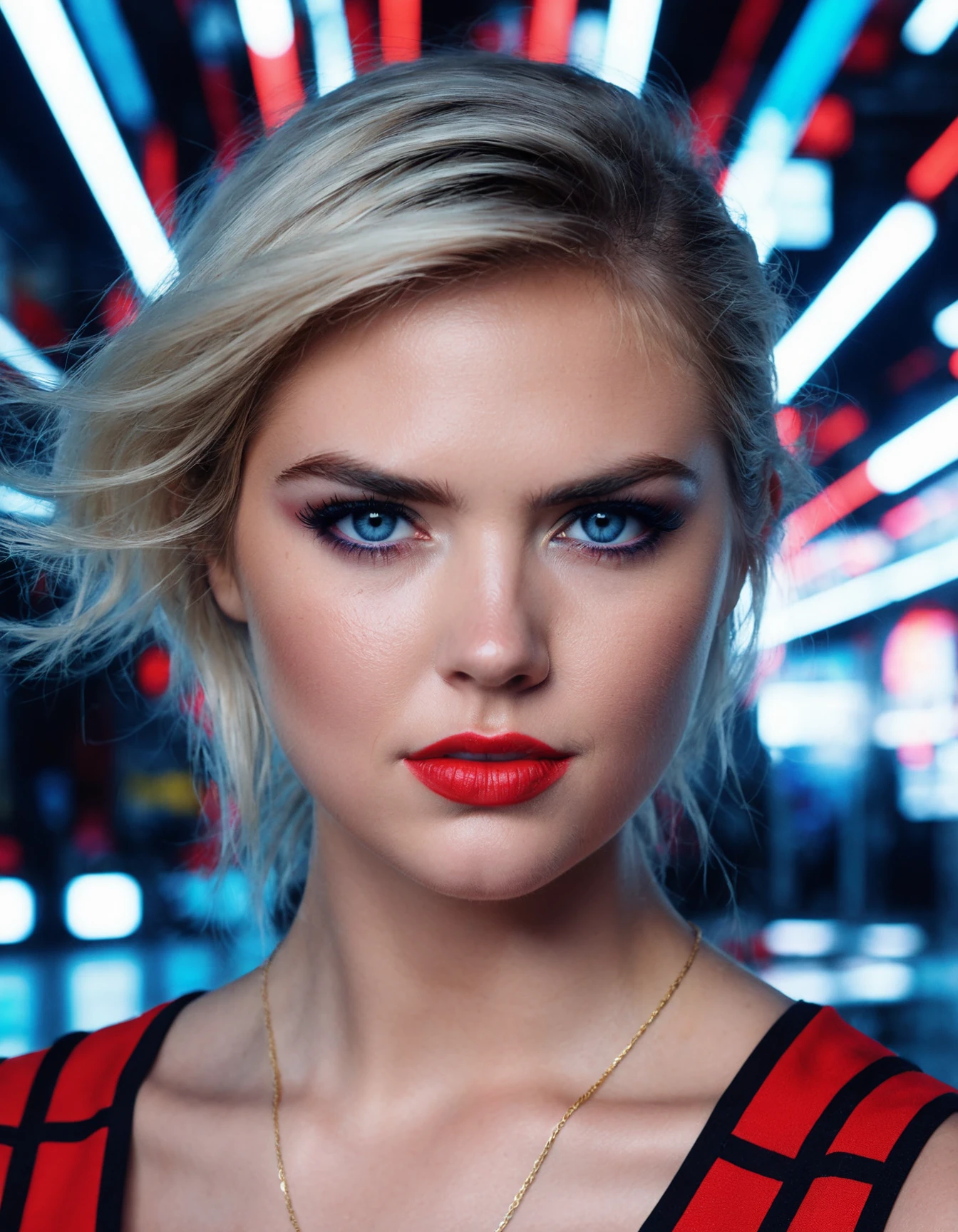 cinematic photo professional photography of of ((ohwx woman)) in the style of danny mondrian, 4k resolution. 8mm lens f/8 full hd depth shading portrait film grain detailed realistic vfx simulation face fine detail high quality octane render unreal engine beautiful colors by richard kuanzlo and jeremy lipking cinematic realism volumetric lighting subsurface scattering light effect very hyperrealism photo on canvas trending at cgsociety artstation <lora:kateupton_dh128_sdxxxl_v1:0.95> . 35mm photograph, film, bokeh, professional, 4k, highly detailed