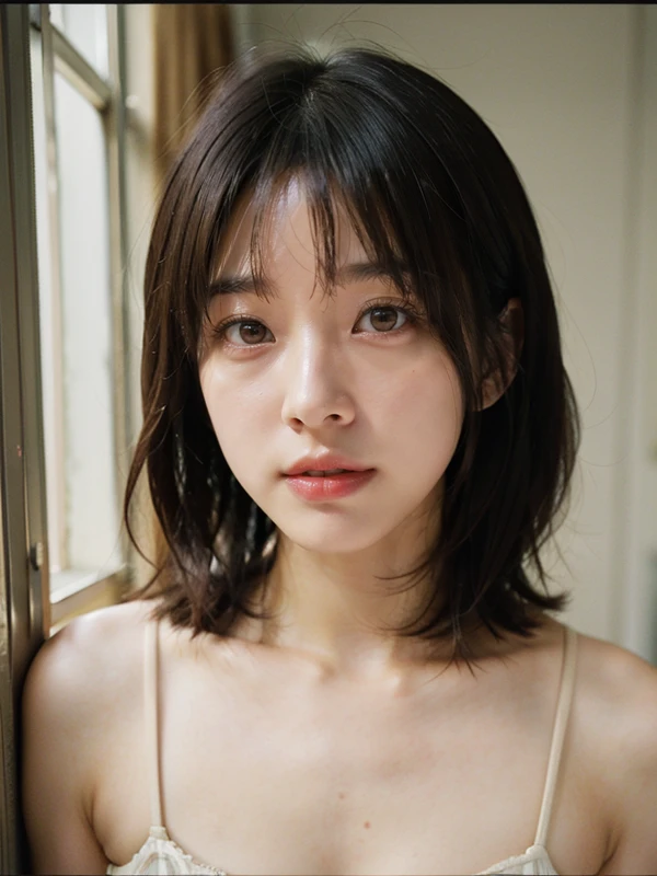<lora:NegStd3:0.5> <lora:nanayagiv1.0:0.7> (nana yagi), (((film grain))), 1 woman, best quality, masterpiece, ultra high res, (photorealistic:1.2), 8K, raw photo, natural skin texture, dressing room, dynamic posing