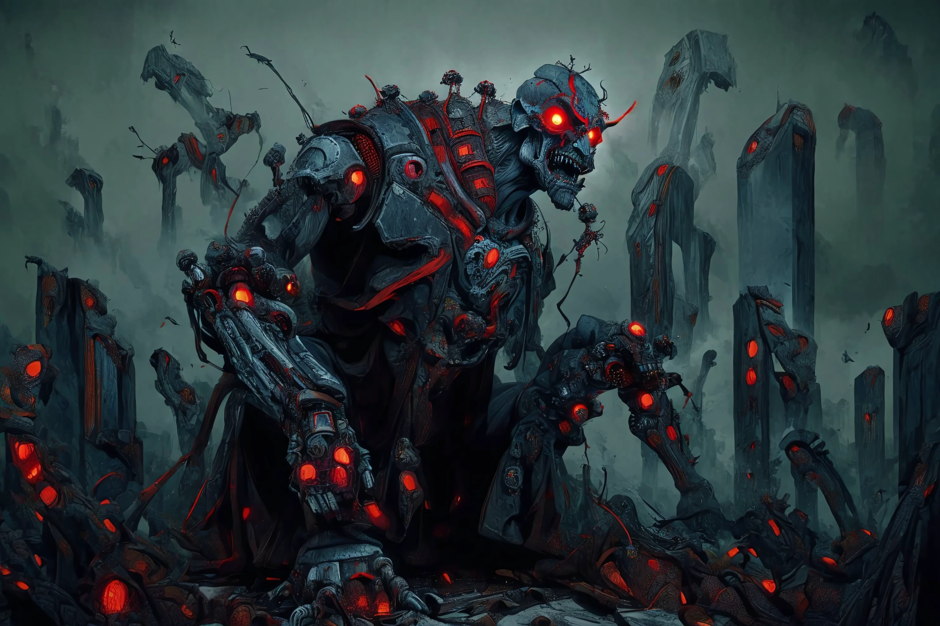 (best quality, masterpiece), the beast, apocalypse, 666, (no humans:1.9), <lora:TwistJourney:1.0>
