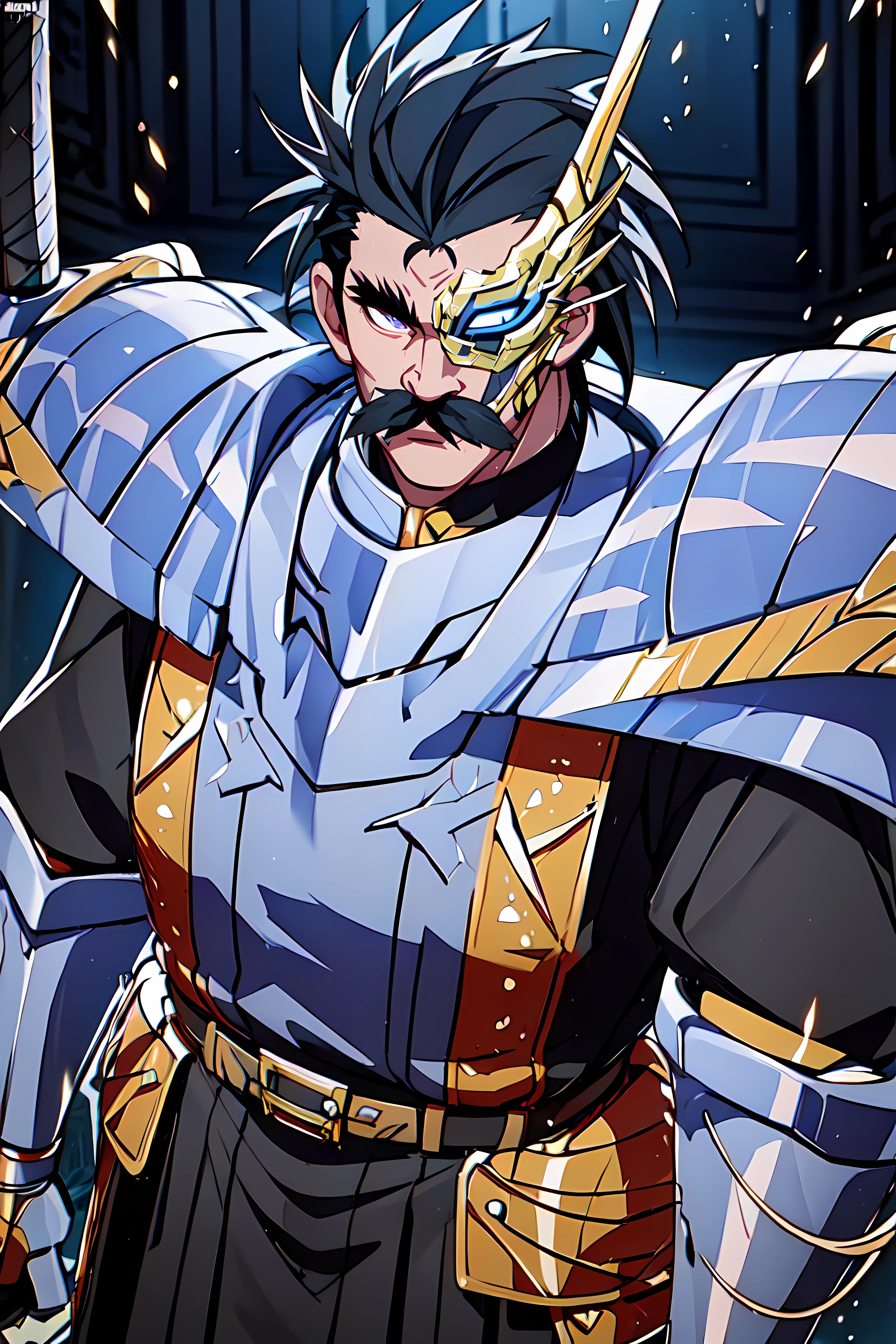 masterpiece,best quality, unreal engine, ultra res, extremely detailed,
1guy , male focus,
standing, below shot, look down
<lora:Character_ort_baran_dqd_v0.5:1>
baran_dqd, armor, gloves, mask, moustache
waist shot
holding sword,
thunder effect, glowing swrod,