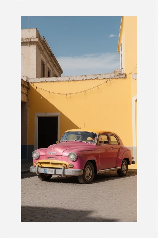 analog film photo long shot scenic professional photograph of <lora:PAseer-SD15-LCM Quick:1> (((A photograph of a blue car, parked on the side of the road during the Cuban Revolution, in front of a vibrant, colorful tilework wall. The scene radiates with a yellow, magical, creative commons-attributed light. Set in a 1955 yellow canvas, the image captures the dictatorship era in a community celebration, with a left-hand drive vehicle. The artwork is imbued with a realistic and detailed depiction of green, magenta, and gold elements, set against the backdrop of Megara. A Michellin star restaurant overlooks the scene, adding a touch of luxury to the political climate.))), <lora:add_sharpness:0.8> <lora:ZStyle_-_Photography_Style:.6> zstyle , perfect viewpoint, highly detailed, wide-angle lens, hyper realistic, with dramatic sky, polarizing filter, natural lighting, vivid colors, everything in sharp focus, HDR, UHD, 64K . faded film, desaturated, 35mm photo, grainy, vignette, vintage, Kodachrome, Lomography, stained, highly detailed, found footage