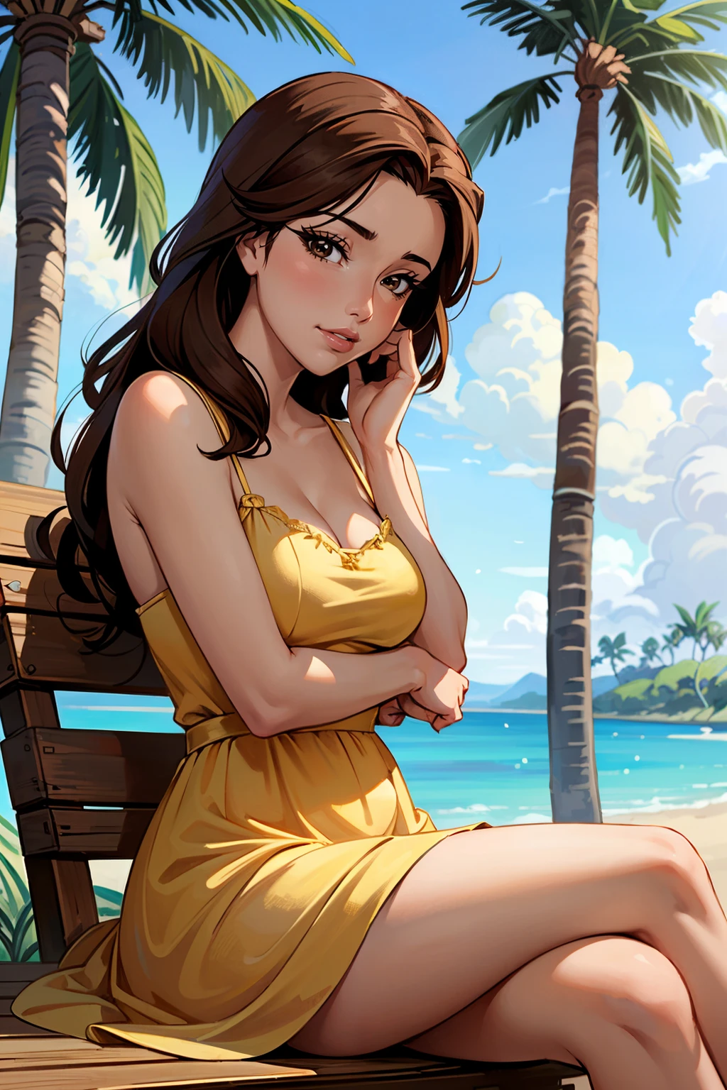 ((ultra detailed, masterpiece, best quality))
<lora:DisneyBelle:0.8>
DisneyBelle, 1girl, solo, brown hair, brown eyes, walking in a japanese park, cherry blossoms,