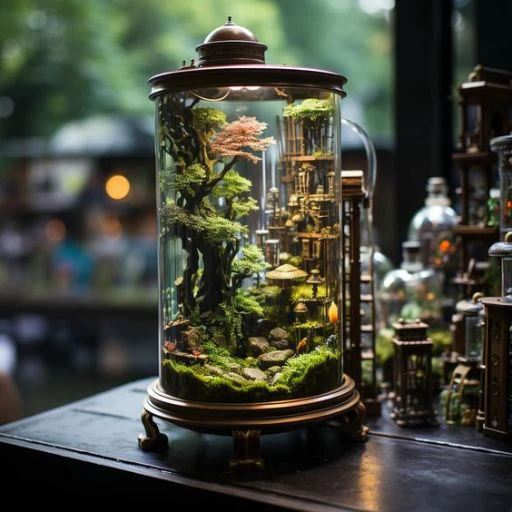 realistic, 8k, terarium