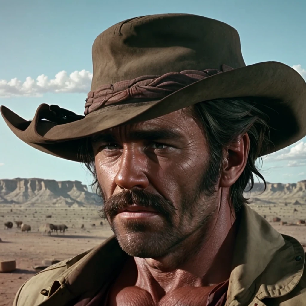 a man <lora:Western_v1:0.8> ouatiwstyle