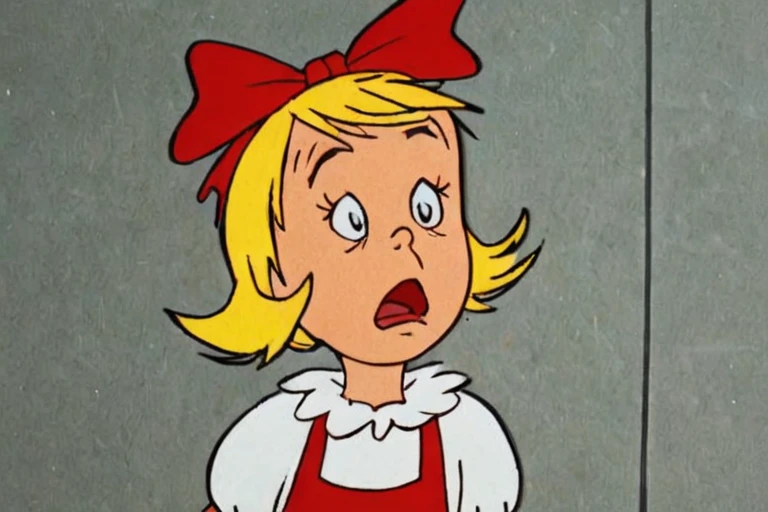 a frame of a animated film of a little girl, style drseussfilm <lora:Dr._Seuss_Film_Style_XL>
