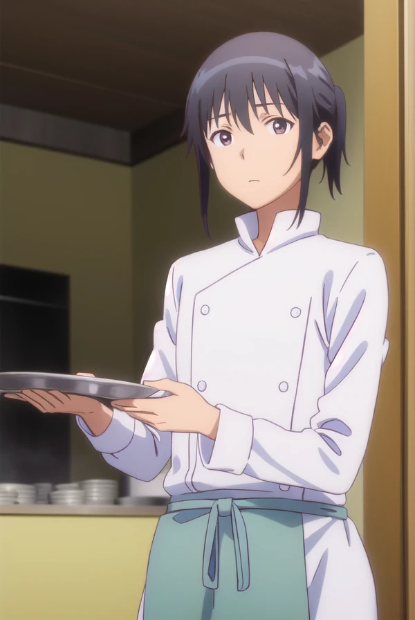 masahiroadachi, <lora:masahiro adachi s1-lora-nochekaiser:1>,
masahiro adachi, black hair, (brown eyes:1.3), ponytail, male focus,
BREAK apron, chef,
BREAK indoors, restaurant,
BREAK looking at viewer, (cowboy shot:1.5),
BREAK <lyco:GoodHands-beta2:1>, (masterpiece:1.2), best quality, high resolution, unity 8k wallpaper, (illustration:0.8), (beautiful detailed eyes:1.6), extremely detailed face, perfect lighting, extremely detailed CG, (perfect hands, perfect anatomy),