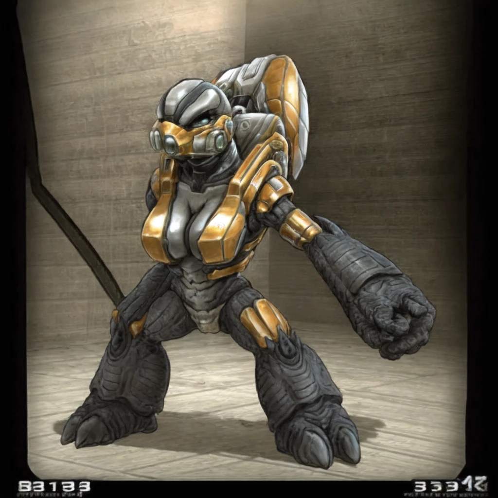 <lora:unggoy-000003:.8>female ungoy alien from the video game halo