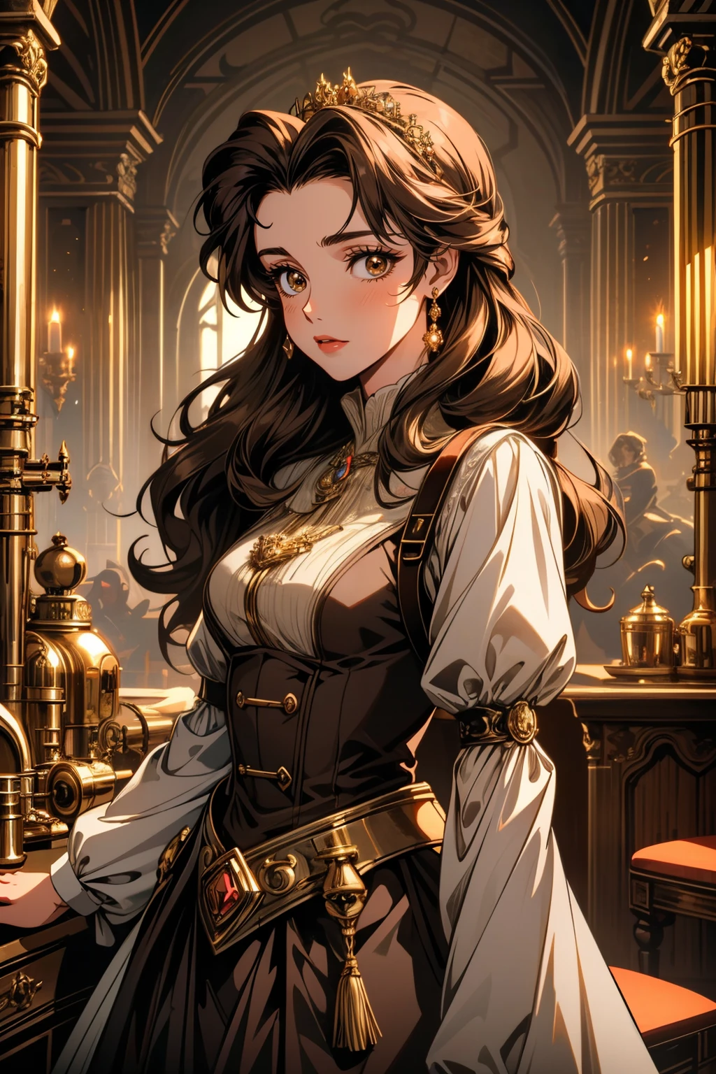((ultra detailed, masterpiece, best quality))
<lora:DisneyBelle:0.8>
DisneyBelle, 1girl, solo, brown hair, brown eyes, In a field of tulips at golden hour, elegant dress, twirling with joy