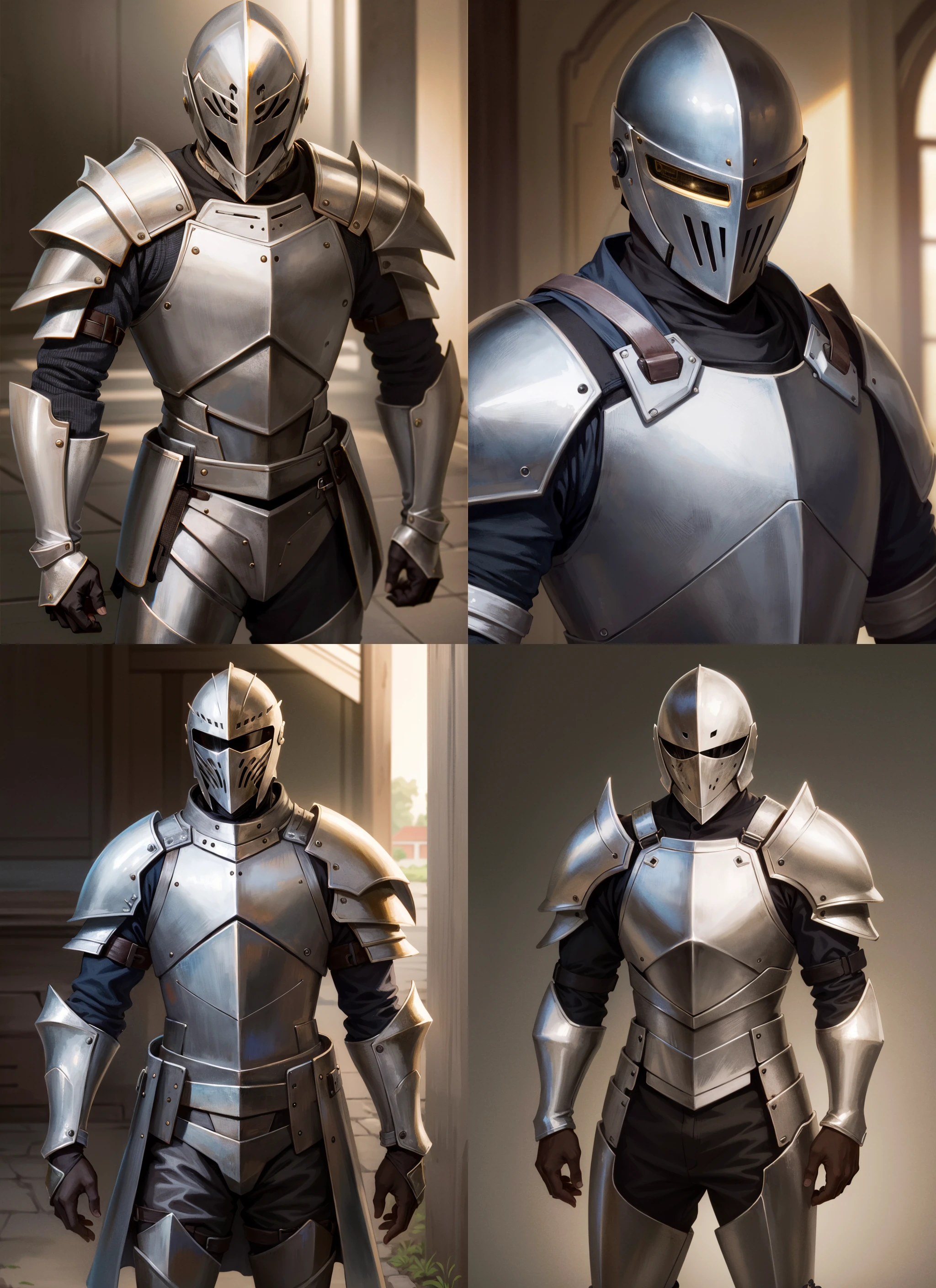 photorealistic, knight, suit of armor