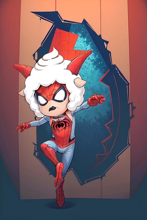 Paddi dressed as Spider-Man