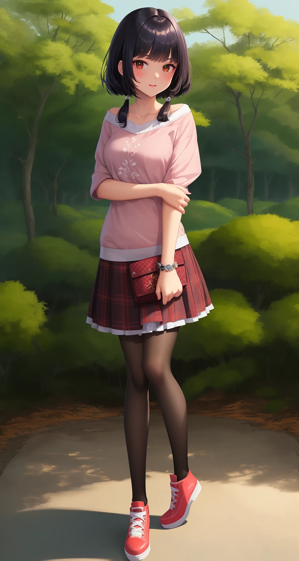 ((((ultra illustrated style:1.0)))),best quality,best animated,masterpiece,ray tracing, global illumination,1girl, solo, full body, looking at viewer, outdoors,
<lora:right arm grab-000007:0.7>