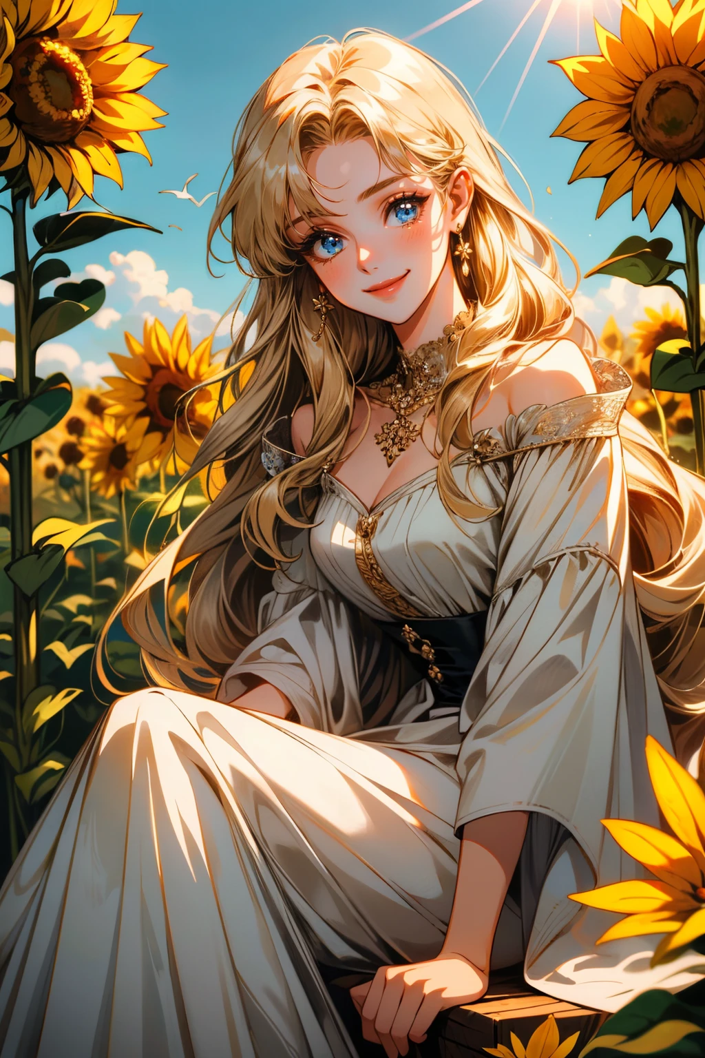 ((ultra detailed, masterpiece, best quality))
<lora:DisneyAurora:0.9>
DisneyAurora, 1girl, bird, blonde hair, long hair, blue eyes, smile, yukata, japan, cherry blossoms, hair ornament
