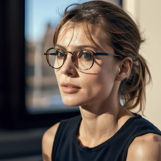masterpiece, best quality, <lora:lorafy_sarah_term2-09:0.7> lorafy_sarah_term2, woman wearing sarah_icon and glasses,