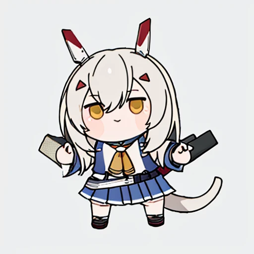 <lora:uma-0000010:1>,full body,standing,simple background,white background,
<lora:Ayanami_AzurLan:1>, ayanami,silver hair,