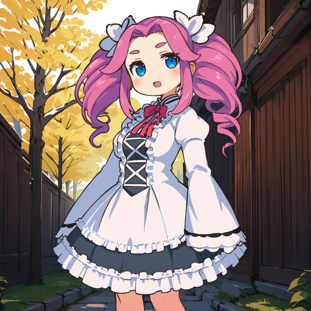<lora:ShikokuMetan008:0.7>,
ShikokuMetan,1girl,solo,
twin drill hair,
white dress,wide_sleeves,