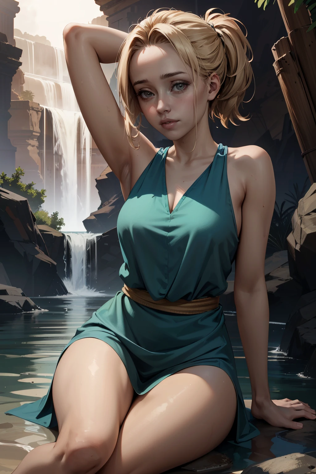 ((ultra detailed, masterpiece, absurdres))
<lora:QuarryLaura:0.9>
QuarryLaura, 1girl, solo, blonde hair, standing at the beach, palm trees, ocean, waves, sunrise, cinematic lighting
