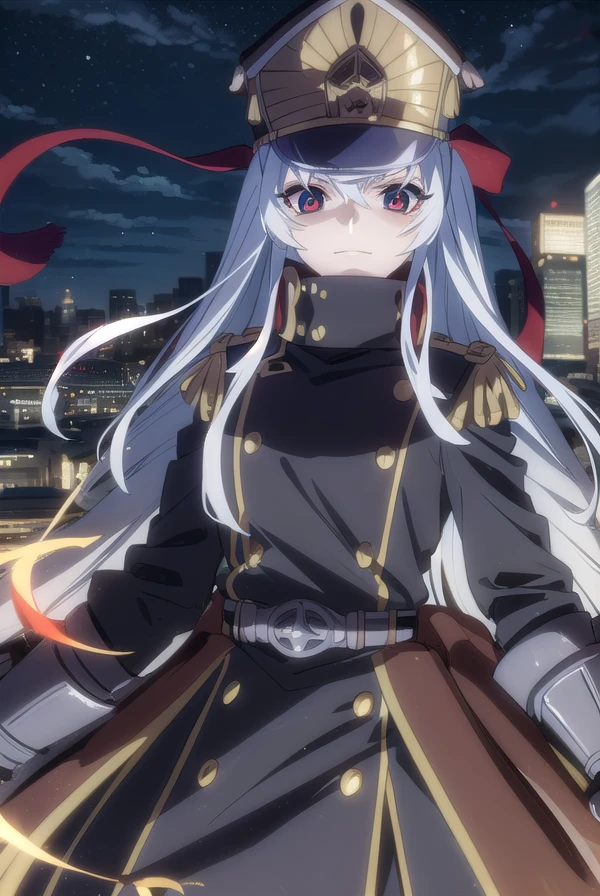 recreatorsaltair, <lora:recreators altair s1-lora-nochekaiser:1>,
altair, long hair, (red eyes:1.3), very long hair, white hair, smile, grin,
BREAK gloves, hat, uniform, military, military uniform, shako cap,
BREAK outdoor, city, night, sky, buildings, moon, clouds,
BREAK looking at viewer, (cowboy shot:1.5),
BREAK <lyco:GoodHands-beta2:1>, (masterpiece:1.2), best quality, high resolution, unity 8k wallpaper, (illustration:0.8), (beautiful detailed eyes:1.6), extremely detailed face, perfect lighting, extremely detailed CG, (perfect hands, perfect anatomy),