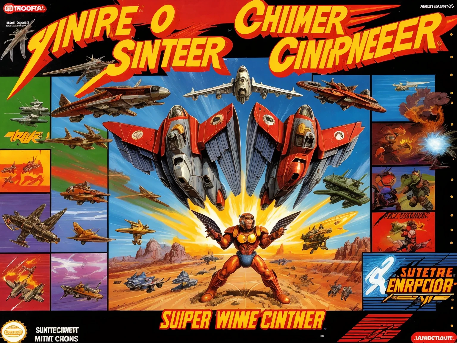 retro game art concept art <lora:quiron_SNESCover_v2_lora:0.97> , SnesQuiron cover, masterpiece, best quality, ((wing commander) game), videogame cover, snes cover, cover, logo, game title, english text, Full cover, . digital artwork, illustrative, painterly, matte painting, highly detailed . 16-bit, vibrant colors, pixelated, nostalgic, charming, fun
